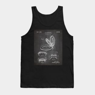 Toilet Seat Patent - Bathroom Art - Black Chalkboard Tank Top